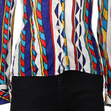 1970s Creazioni Patterned Shirt - Medium Multicoloured Polyester