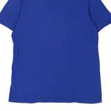 Adidas Spellout T-Shirt - Large Blue Cotton