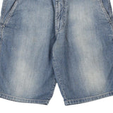 Carrera Denim Shorts - 35W 10L Blue Cotton