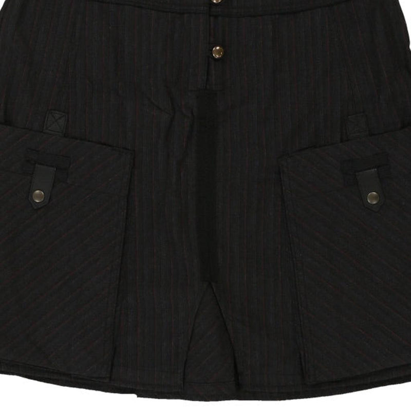 Max & Co Mini Skirt - 32W UK 12 Black Cotton Blend