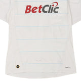 Vintage white Olympique de Marseille Adidas Football Shirt - mens large