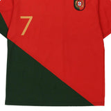 Vintage red Portugal Replica Football Shirt - mens medium