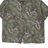 Campia Floral Hawaiian Shirt - XL Green Viscose