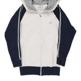 Age 11-12 Adidas Hoodie - Medium Block Colour Cotton Blend