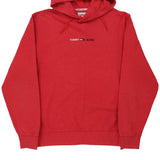 Tommy Jeans Hoodie - Medium Red Cotton Blend