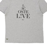 Lacoste T-Shirt - Large Grey Cotton