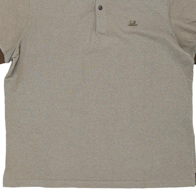 C.P. Company Polo Shirt - 2XL Khaki Cotton
