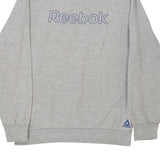 Sleepwear Reebok Spellout Sweatshirt - Large Grey Cotton