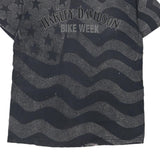 New Smyrna Harley Davidson Spellout T-Shirt - Large Grey Cotton