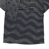 New Smyrna Harley Davidson Spellout T-Shirt - Large Grey Cotton