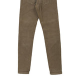 Napapijri Cord Trousers - 30W UK 8 Khaki Cotton