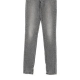 711 Levis Skinny Jeans - 28W UK 6 Grey Cotton Blend
