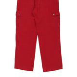 North Sails Cargo Trousers - 34W 33L Red Polyester