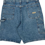 Wrangler Double Knee Carpenter Shorts - 38W 10L Blue Cotton