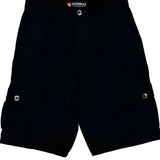 Southpole Cargo Shorts - 32″ Waist Black Cotton