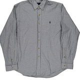 Ralph Lauren Checked Shirt - XL Blue Cotton