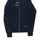 Diadora Track Jacket - XS Navy Polyester