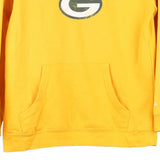 Green Bay Packers, Age 14 Reebok NFL Hoodie - XL Yellow Cotton Blend