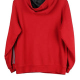 Age 14-15 Adidas Spellout Hoodie - Large Red Cotton Blend