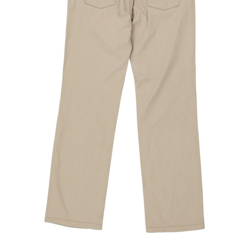 Armani Jeans Trousers - 30W UK 8 Beige Cotton