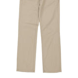 Armani Jeans Trousers - 30W UK 8 Beige Cotton