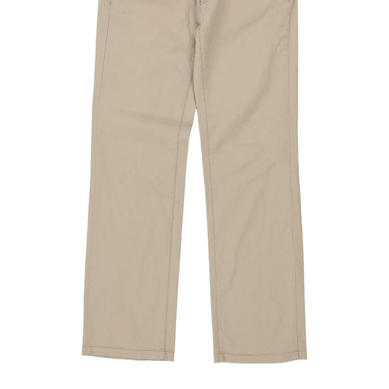 Armani Jeans Trousers - 30W UK 8 Beige Cotton