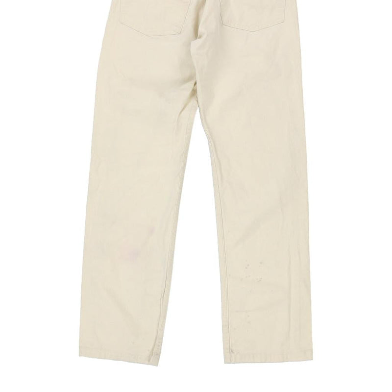 Emporio Armani Trousers - 25W UK 6 Cream Cotton