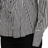 Cento By Iceberg Checked Shirt - Medium Black & White Cotton