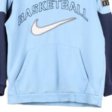 Age 12-13 Nike Hoodie - Large Blue Cotton Blend