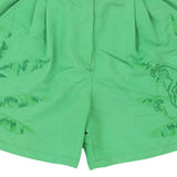 Iceberg Embroidered Shorts - 26W UK 8 Green Cotton