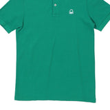 Age 11-12 Benetton Polo Shirt - 2XL Teal Cotton