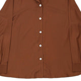 Unbranded Shirt - XL Brown Polyester