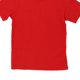 Age 12 Adidas Spellout T-Shirt - Small Red Cotton