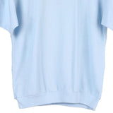 1970s Unbranded Polo Shirt - Medium Blue Acrylic Blend