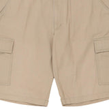 Sea Barrier Cargo Shorts - 38W 11L Beige Cotton