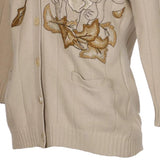 Iceberg Cartoon Jumper - Large Cream Wool Blend