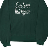 Made in USA Eastern Michigan Champion Sweatshirt - Large Green Cotton Blend