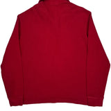 Polo By Ralph Lauren 1/4 Zip - Large Red Cotton