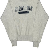 Vintage Coral Bay Saint John Champion Spellout Sweatshirt - XS Grey Cotton Blend