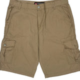 Southpole Baggy Cargo Shorts - 38W 10L Beige Cotton