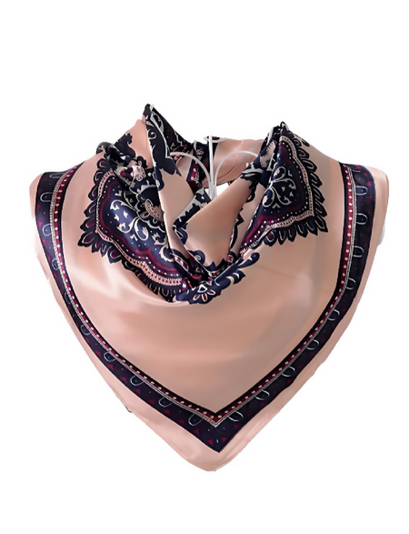 Anyyou Fashion Premium Satin Square Scarf – Khaki Silk-Feel Neckwrap for Women