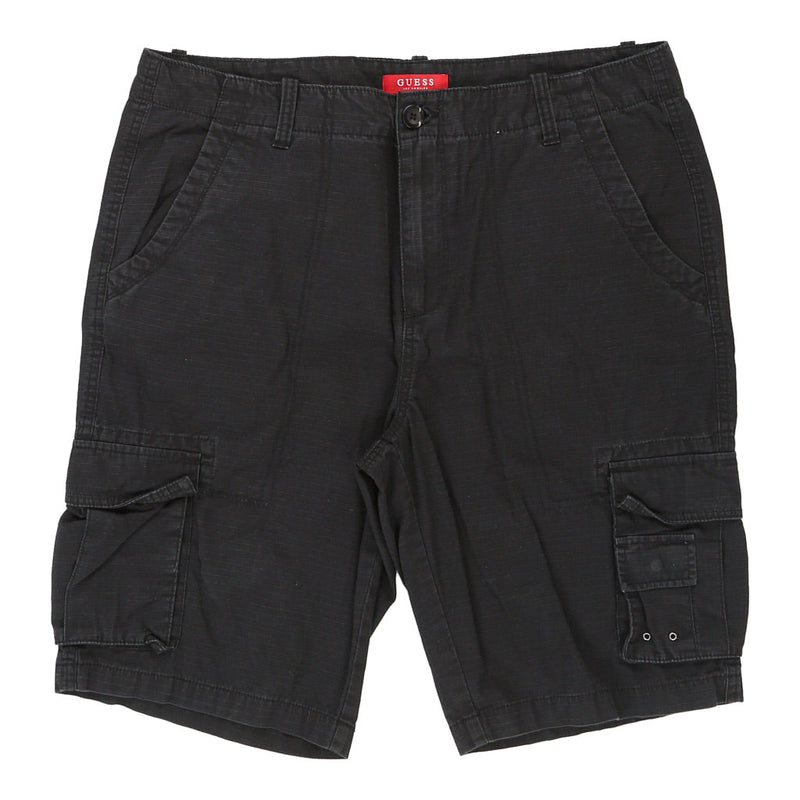 Guess Cargo Shorts - 37W 11L Black Cotton