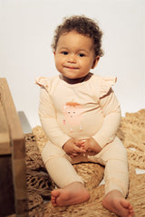 Pink baby girl's body with Strawberry