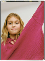 Olivia girl blouse - Bougainvillea