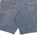 WRANGLER Mens Shorts Blue Denim Cargo Style L W32 Workwear Cotton Blend