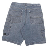 WRANGLER Mens Shorts Blue Denim Cargo Style L W32 Workwear Cotton Blend