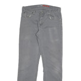 DICKIES Mens Jeans Grey Regular Straight Denim Medium W32 L30 Workwear Zip
