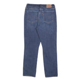LEVI'S Womens Classic Blue Denim Straight Jeans W29 L28 Zip Cotton Blend