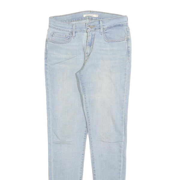 LEVI'S 710 Womens Jeans Blue Slim Skinny Denim Light W28 L30 Stretch