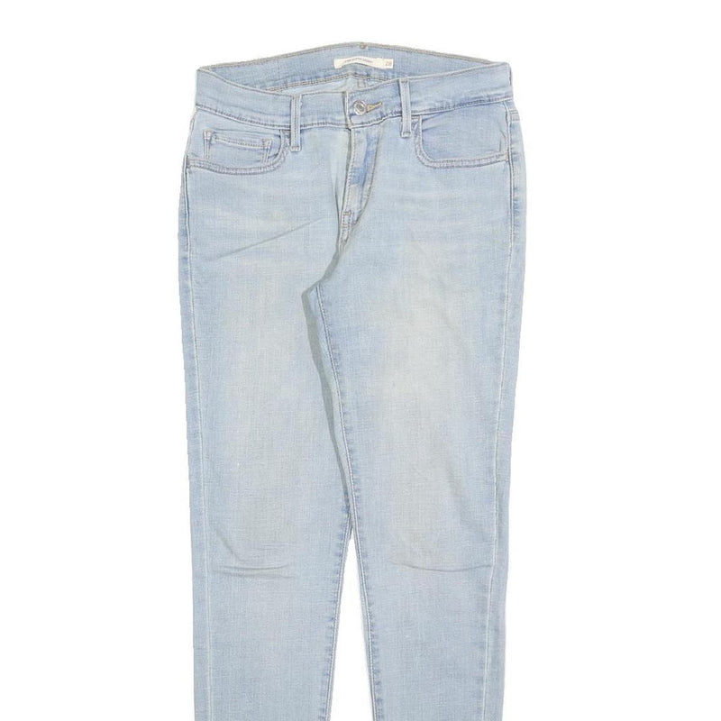 LEVI'S 710 Womens Jeans Blue Slim Skinny Denim Light W28 L30 Stretch